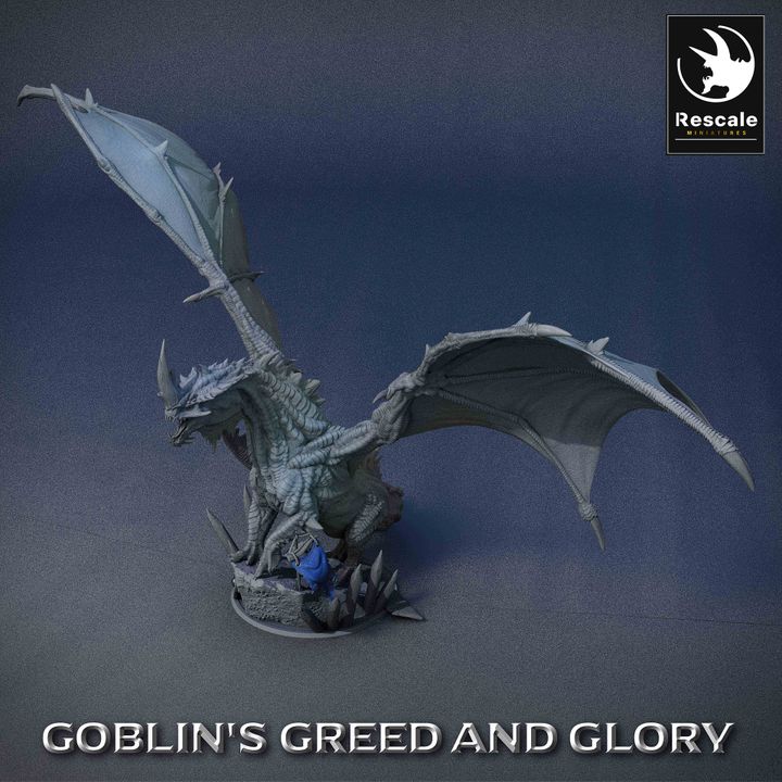 Green Dragon Elder - Standing (100mm Base)
