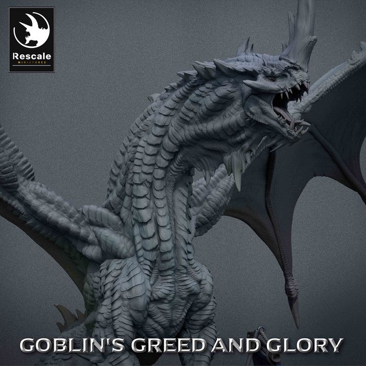 Green Dragon Elder - Standing (100mm Base)