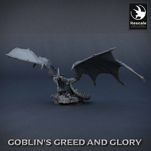 Young Green Dragon Forest Monster | Large | Rescale Miniatures | D&D DnD Pathfinder Miniature