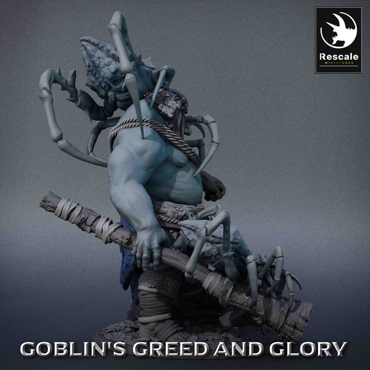 Ogre Whisperer Spider Control Monster | Large | Rescale Miniatures | D&D DnD Pathfinder Miniature
