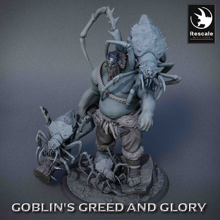 Ogre Whisperer Spider Control Monster | Large | Rescale Miniatures | D&D DnD Pathfinder Miniature