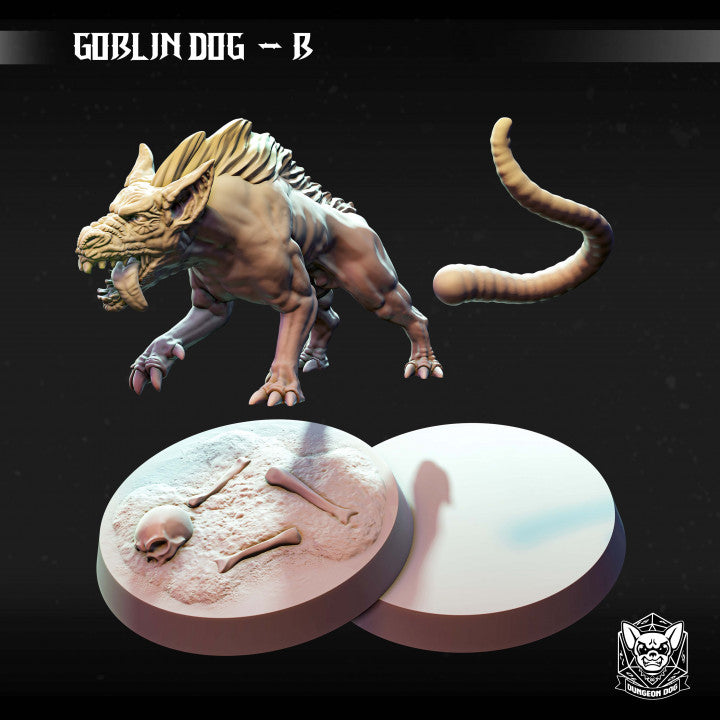 Goblin Dog - Snarling (25mm Base)