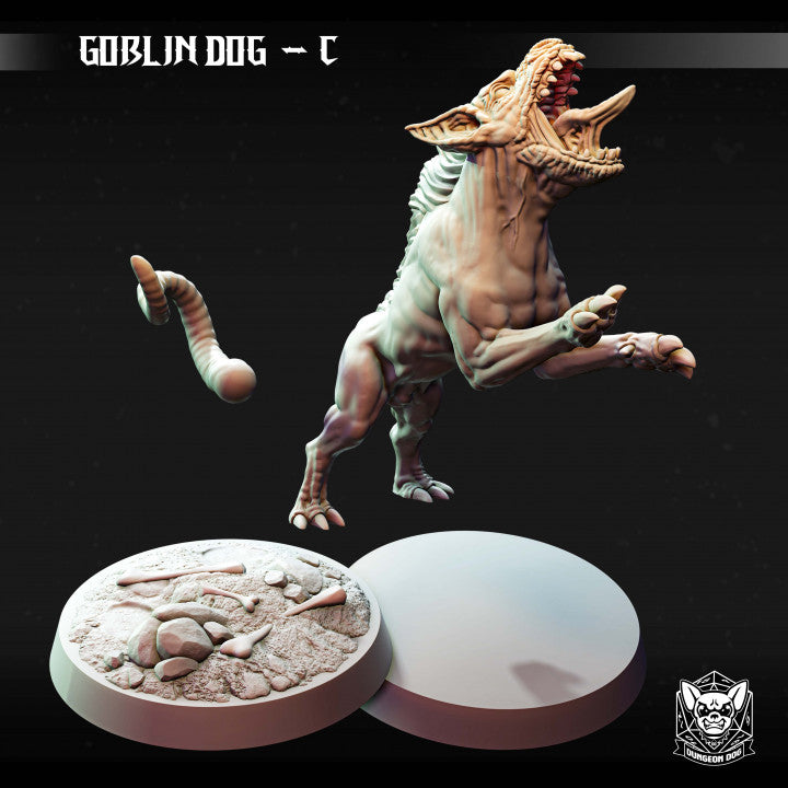 Goblin Dog - Snarling (25mm Base)