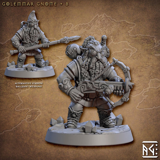 Gnome Artificer Crossbow Gear | Medium | Artisan Guild | D&D DnD Pathfinder Miniature