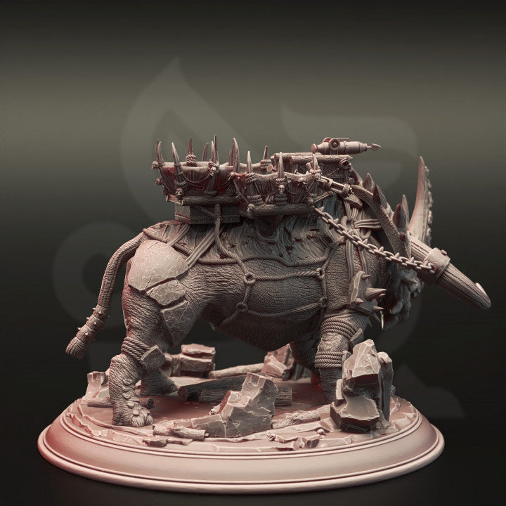 Great Beast Colossal Rhinoceros Orc | Colossal | DM Stash | D&D DnD Pathfinder Miniature
