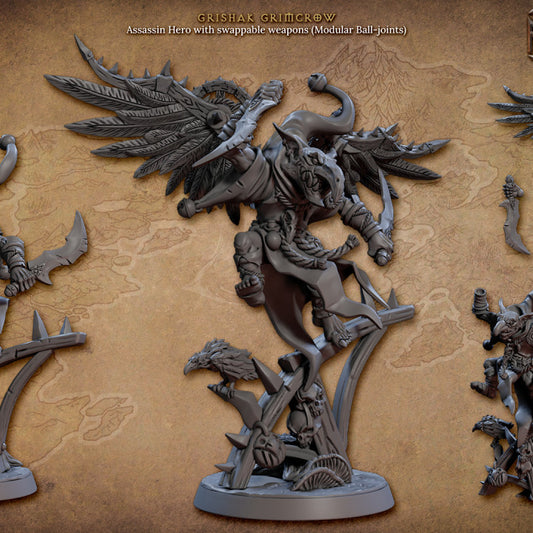 Goblin Rogue Assassin Wings | Medium | Artisan Guild | D&D DnD Pathfinder Miniature