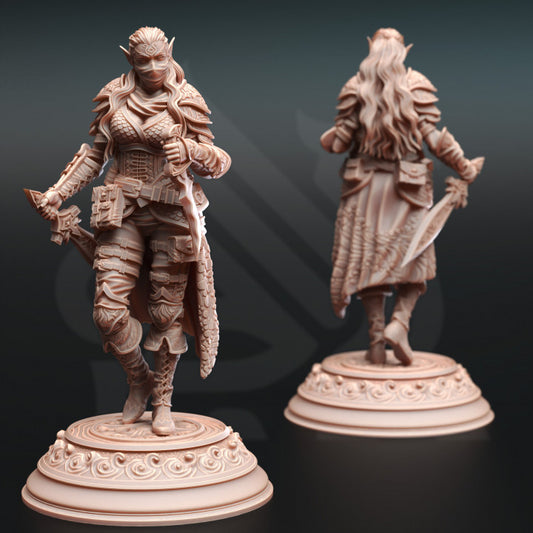 Water Genasi Rogue Swashbuckler Miniature | Medium | DM Stash | D&D DnD Pathfinder Miniature