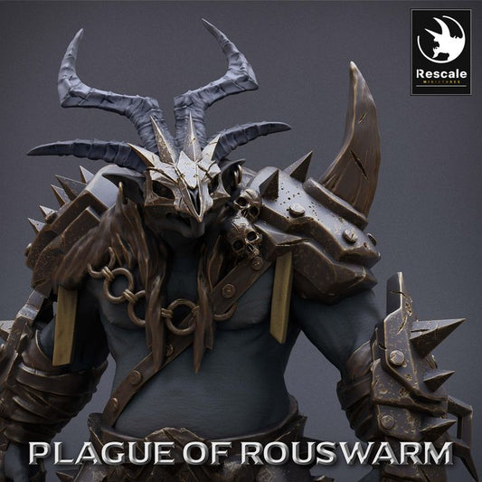 Ratfolk Warlord Leader Miniature | Large | Rescale Miniatures | D&D DnD Pathfinder Miniature