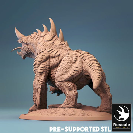 Stygian Guard Hound Monster Beast | Large | Rescale Miniatures | D&D DnD Pathfinder Miniature