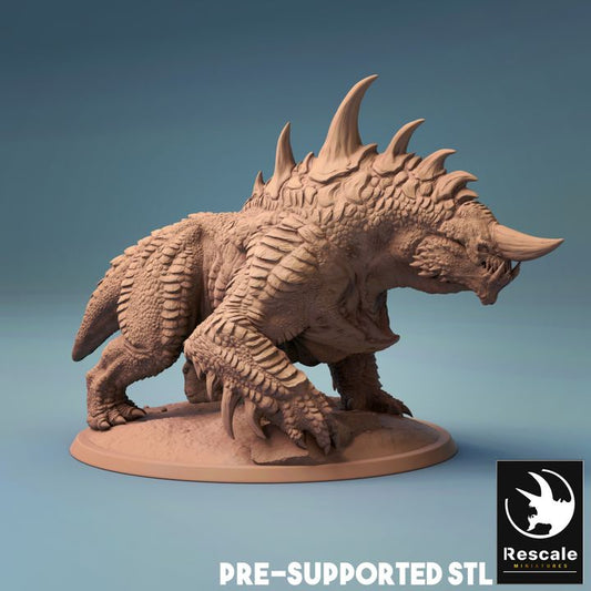 Stygian Guard Hound Fiend Demon | Large | Rescale Miniatures | D&D DnD Pathfinder Miniature