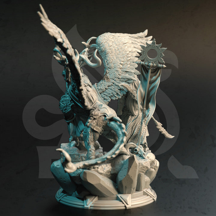 Hippogriff Rider - Regal (50mm Base)