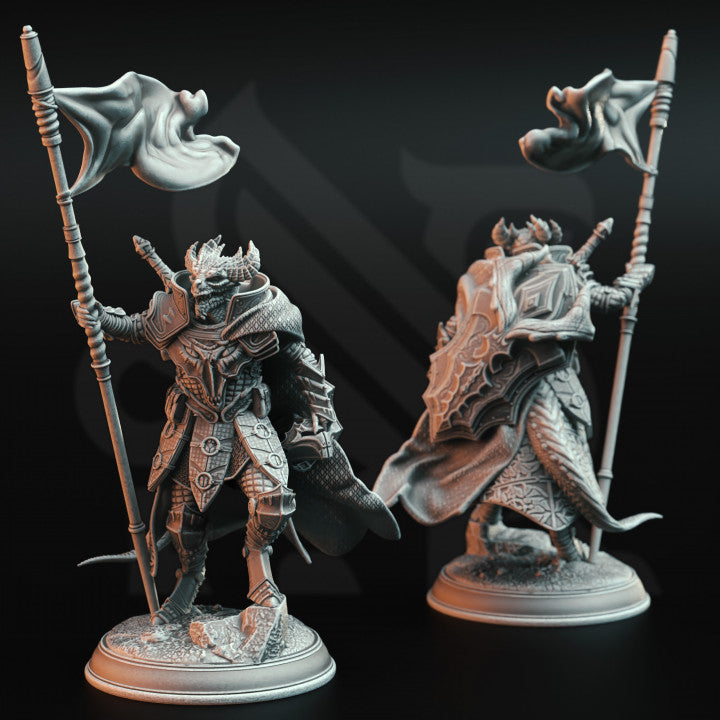 Dragonborn Commander - Horakthar (25mm Base)