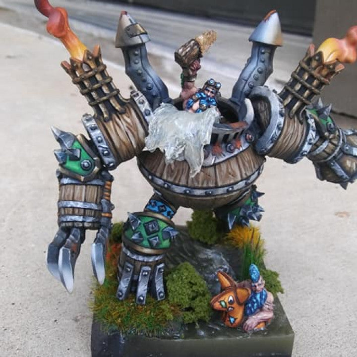 Sparksoot Scrap Golem - Intimidating (100mm Base)