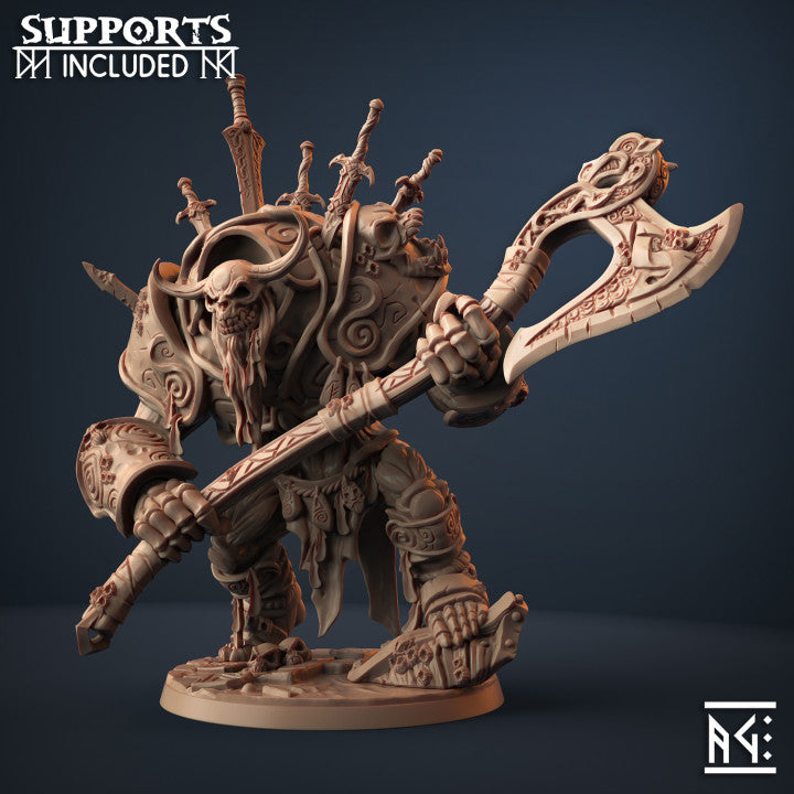 Dwarf Undead Warrior Miniature | Huge | Artisan Guild | D&D DnD Pathfinder Miniature