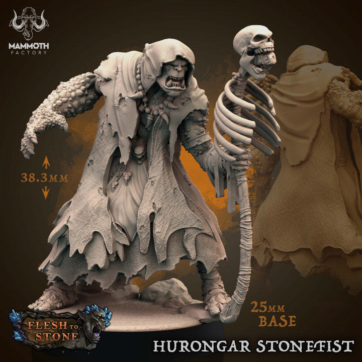 Orc Shaman Spellcaster Elemental | Medium | Mammoth Factory | D&D DnD Pathfinder Miniature