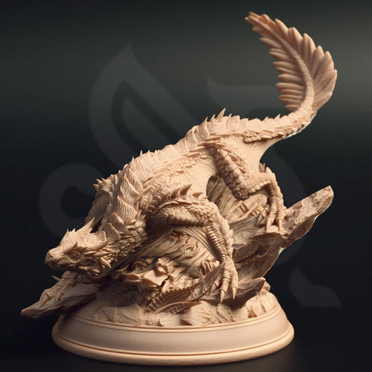 Flying Serpent Monstrosities Camouflage | Large | DM Stash | D&D DnD Pathfinder Miniature