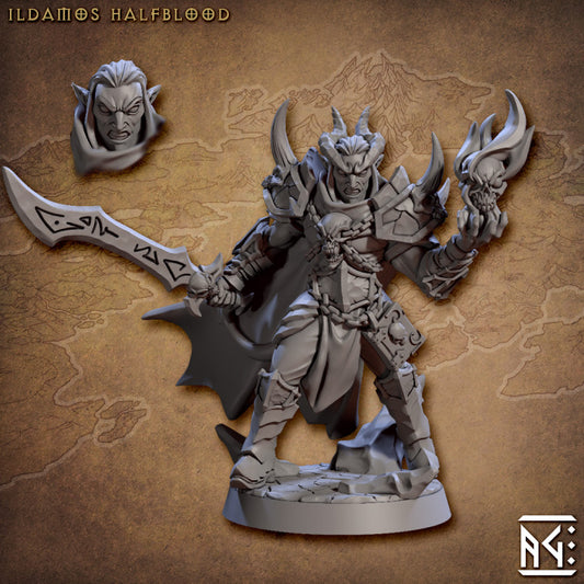 Half Demon Sorcerer Warlock Fiend | Medium | Artisan Guild | D&D DnD Pathfinder Miniature