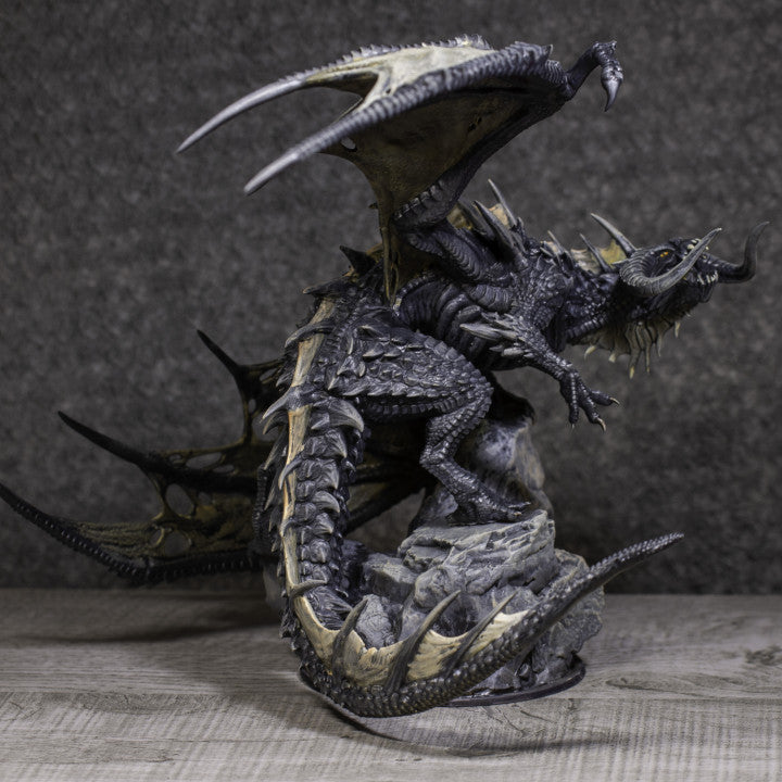 Dark Dragon - Roaring (100mm Base)