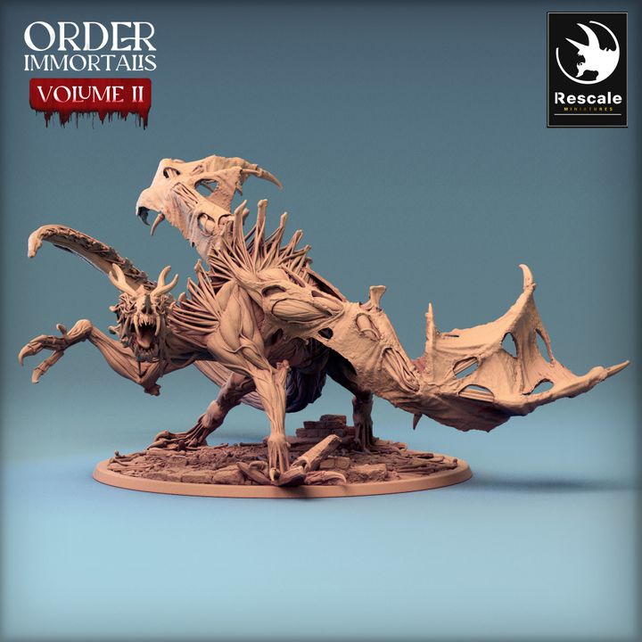 Dragón Inmortalis - Ataque (Base de 100 mm)
