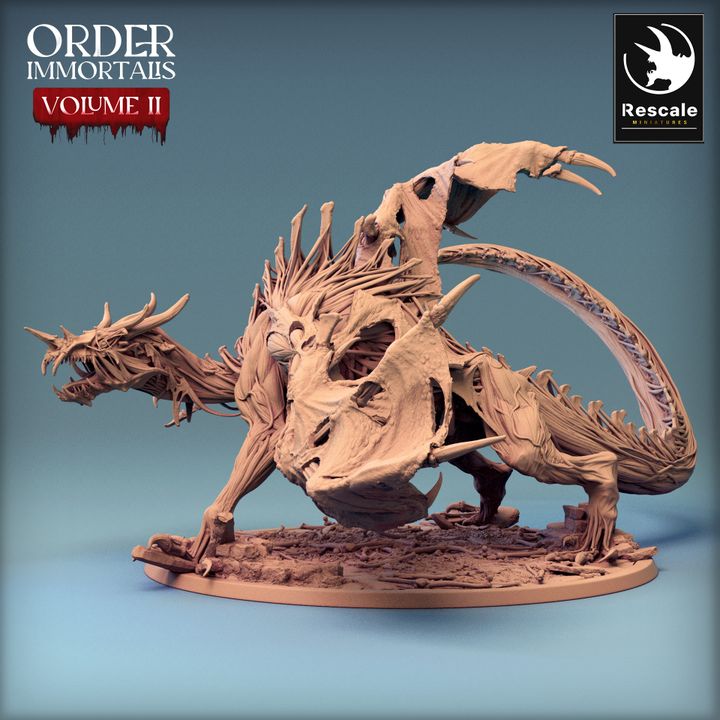 Dragón Inmortalis - Ataque (Base de 100 mm)