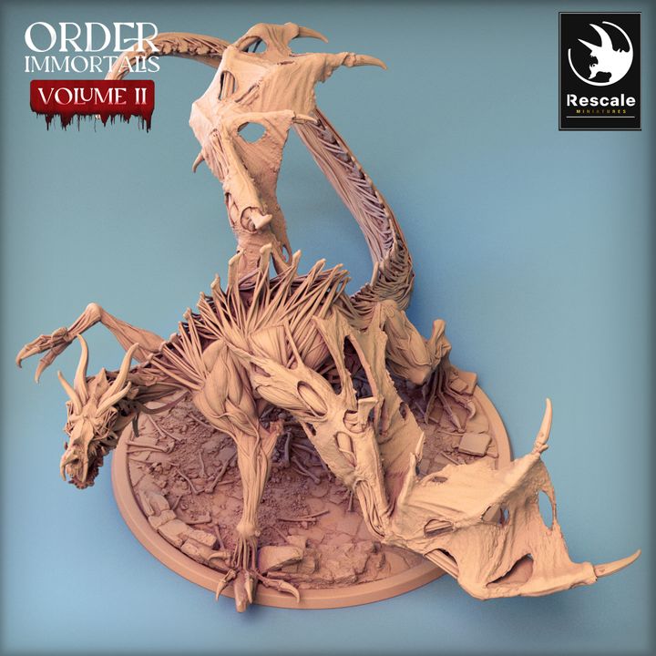 Dragón Inmortalis - Ataque (Base de 100 mm)