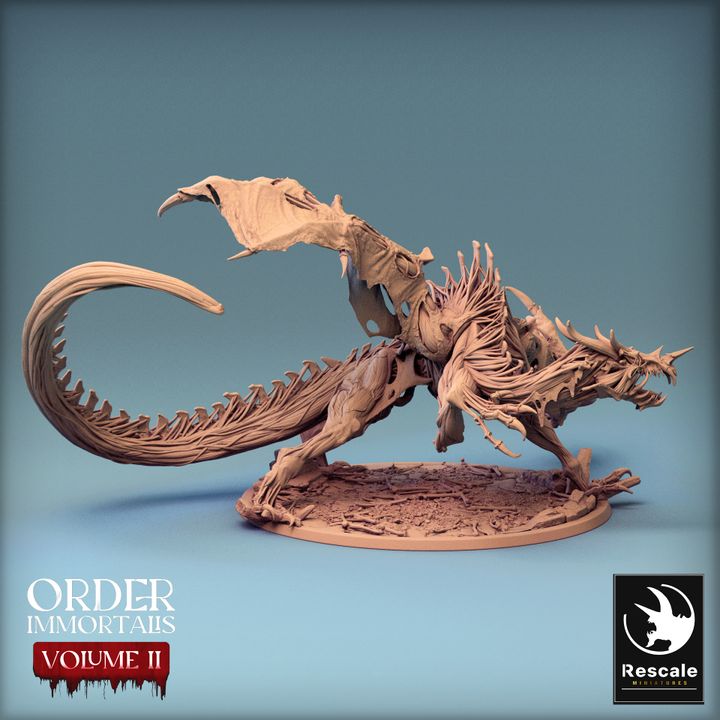 Dragón Inmortalis - Ataque (Base de 100 mm)