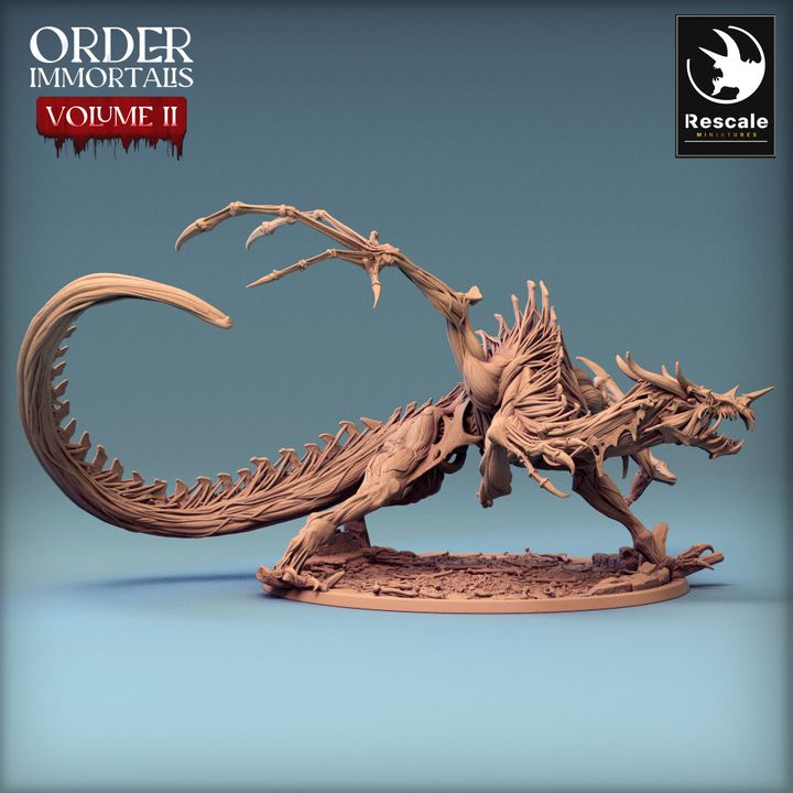 Dragón Inmortalis - Ataque (Base de 100 mm)