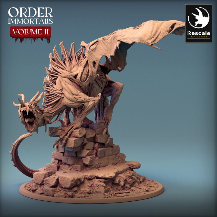 Immortalis Dragon Guard - Poised (100mm Base)
