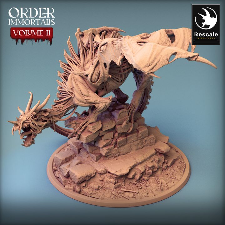 Immortalis Dragon Guard - Poised (100mm Base)
