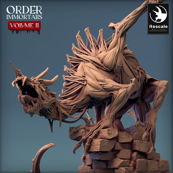 Immortalis Dragon Guard - Poised (100mm Base)