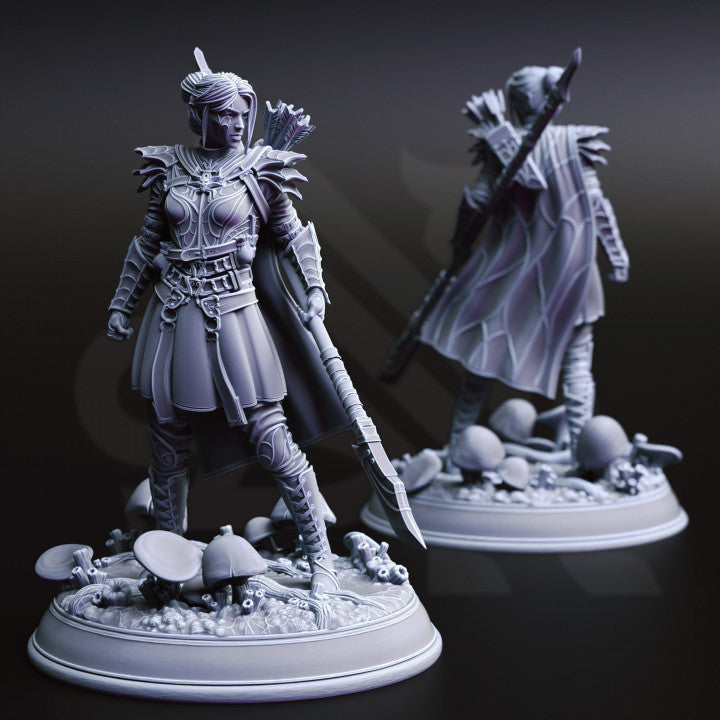 Drow Soldier - Guard (25mm Base)
