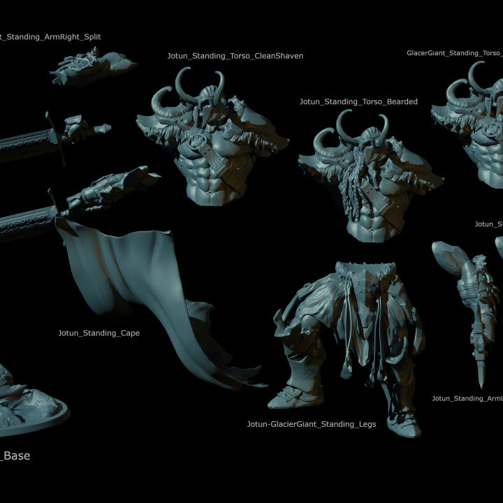 Storm Giant Guard Lightning Sword | Gargantuan | Rescale Miniatures | D&D DnD Pathfinder Miniature