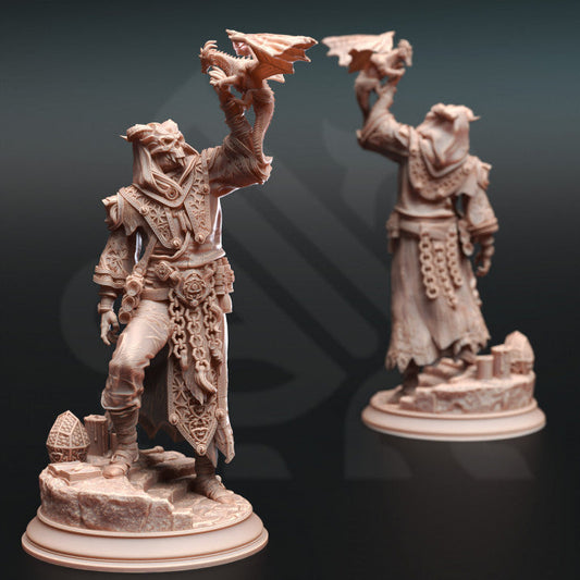 Dragon Cultist Sorcerer Miniature | Medium | DM Stash | D&D DnD Pathfinder Miniature