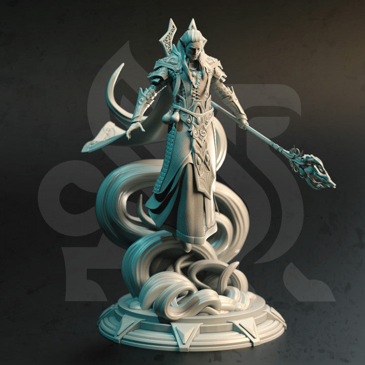 High Elf Sorcerer - Casting (25mm Base)
