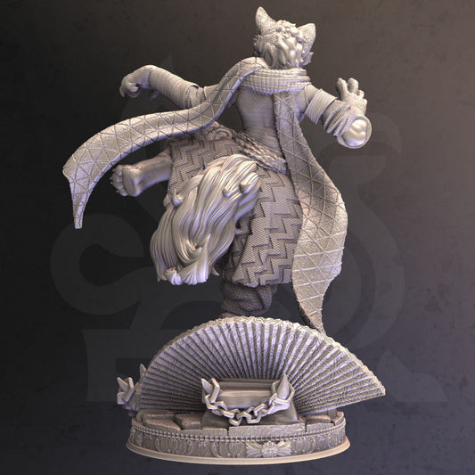 Catfolk Monk Assassin Striking | Medium | DM Stash | D&D DnD Pathfinder Miniature