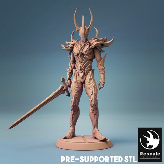 Demon Lord Fiends Commander Miniature | Medium | Rescale Miniatures | D&D DnD Pathfinder Miniature