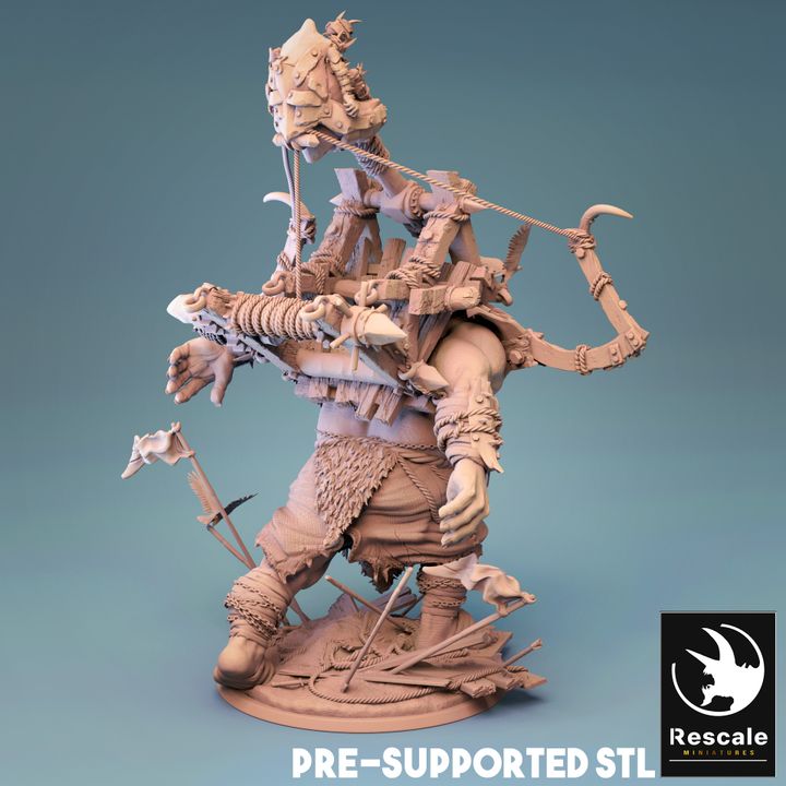 Ogre Siege Rampaging Giant Monster | Huge | Rescale Miniatures | D&D DnD Pathfinder Miniature