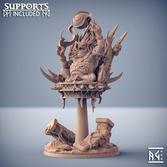 Swamp Chaos Mage Throne Large | Artisan Guild | D&D DnD Pathfinder Miniature