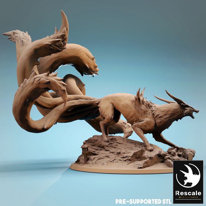 Kitsune - Mythical (150mm Base)