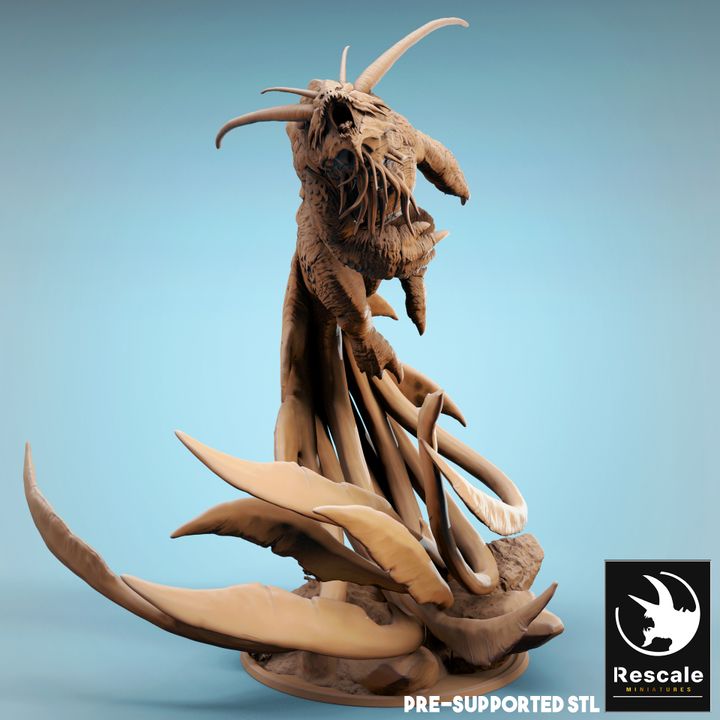 Kraken Ship-Breaker - Roaring (100mm Base)