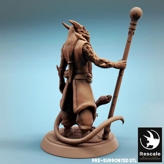 Dragonborn Sorcerer Spellcaster Magic | Medium | Rescale Miniatures | D&D DnD Pathfinder Miniature