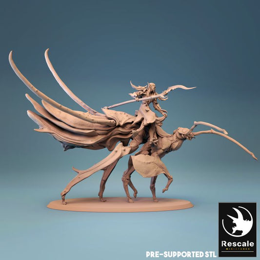 Elven Cavalry Paladin Mounted Beasts | Large | Rescale Miniatures | D&D DnD Pathfinder Miniature