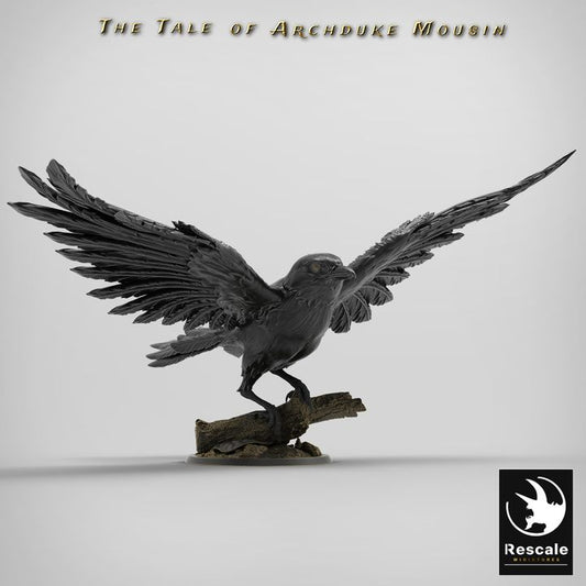 Magpie Companion Beast Bird | Large | Rescale Miniatures | D&D DnD Pathfinder Miniature