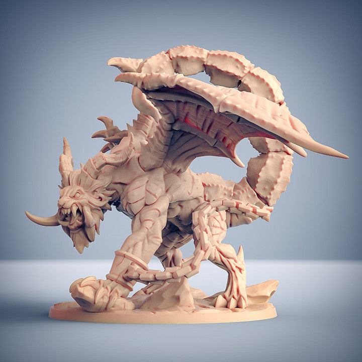 Ashen Manticore Monstrosities Beast | Gargantuan | Artisan Guild | D&D DnD Pathfinder Miniature