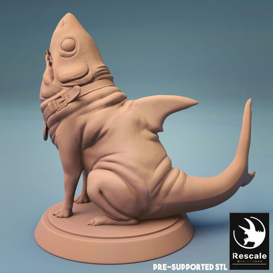 Requin bébé - Assis (base de 25 mm)