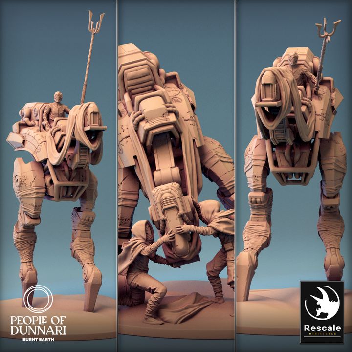 Collection Medoka Construct Mechanical Guardian | Gargantuan | Rescale Miniatures | D&D DnD Pathfinder Miniature