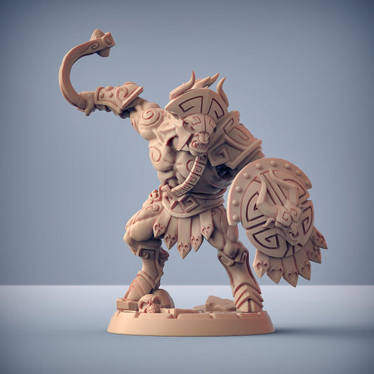 Minotaur Warrior Guard Quest | Large | Artisan Guild | D&D DnD Pathfinder Miniature