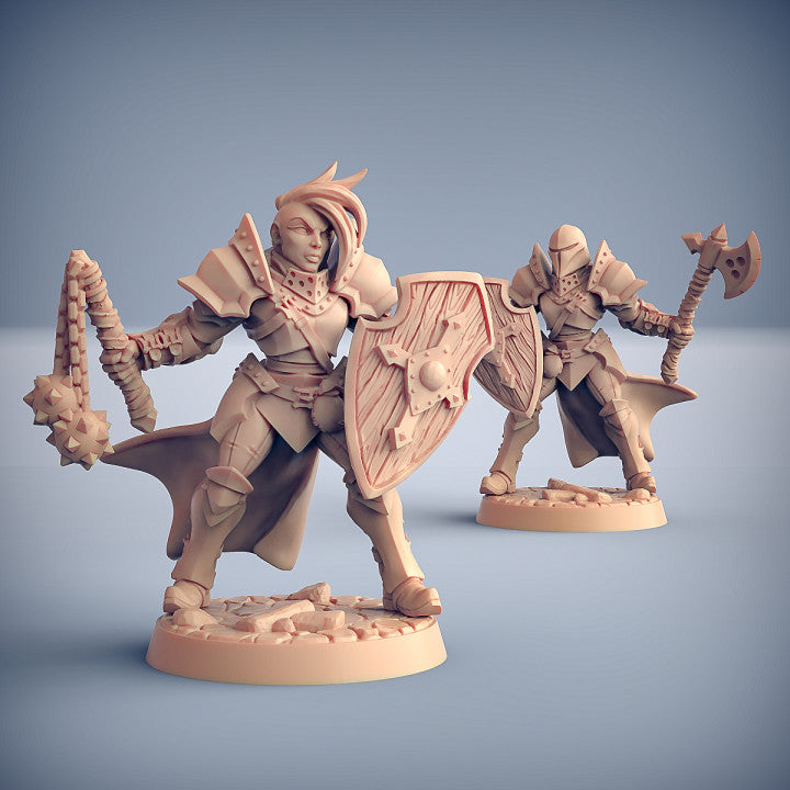 Human Fighter - Battle Ready (25mm Base)