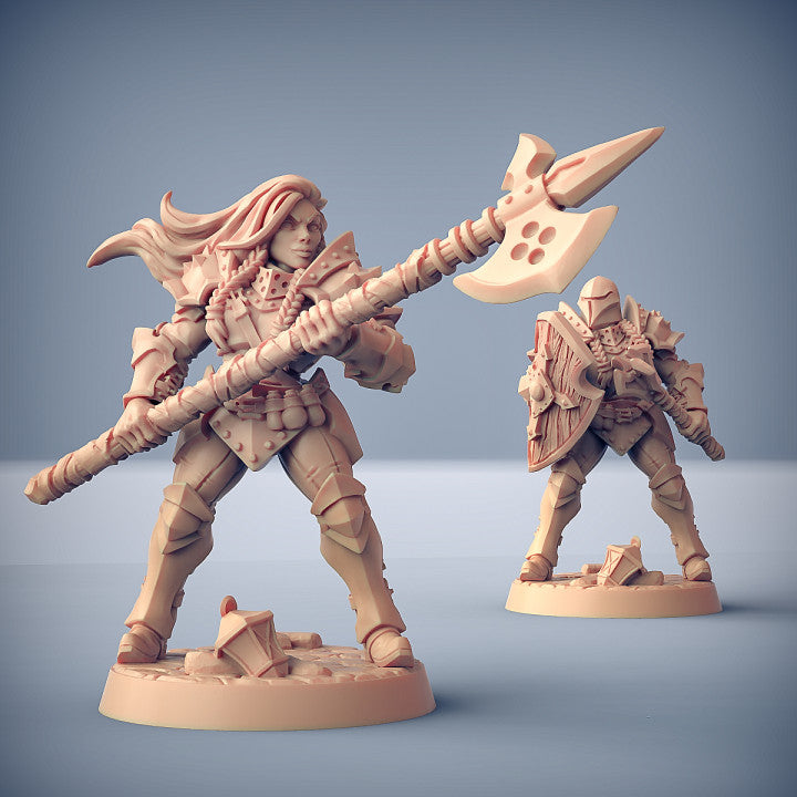 Human Fighter - Battle Ready (25mm Base)