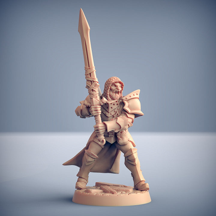 Human Fighter - Battle Ready (25mm Base)